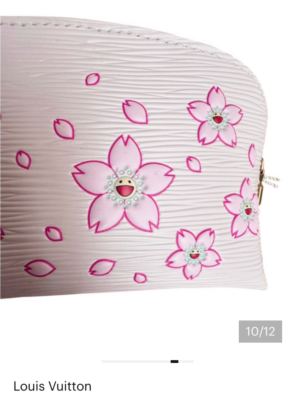 LV x MURAKAMI Epi-grained leather • Cosmetic Pouch Cherry Blossom• SACURA PINK - Picture 2 of 7